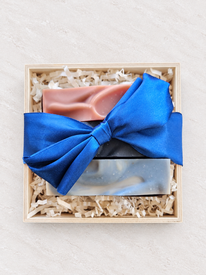 Soap Trio Wooden Box Gift Set