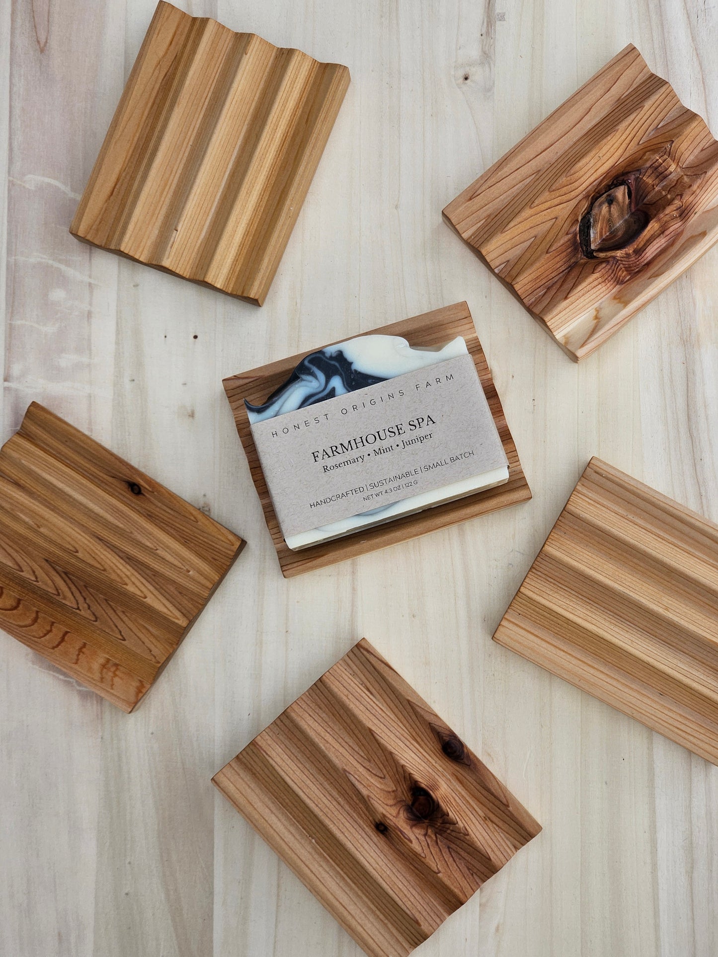 Handmade Cedar Soap Dish