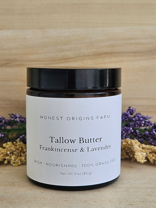 Frankincense and Lavender Tallow Butter
