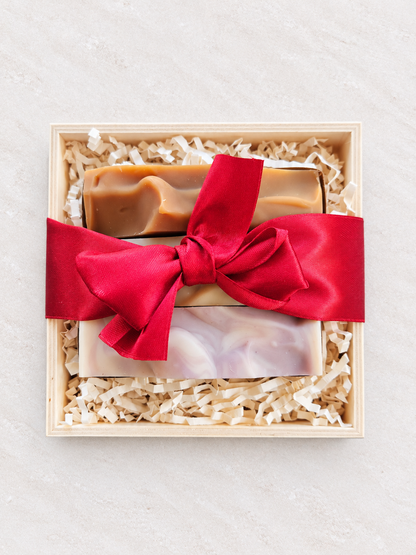 Soap Trio Wooden Box Gift Set